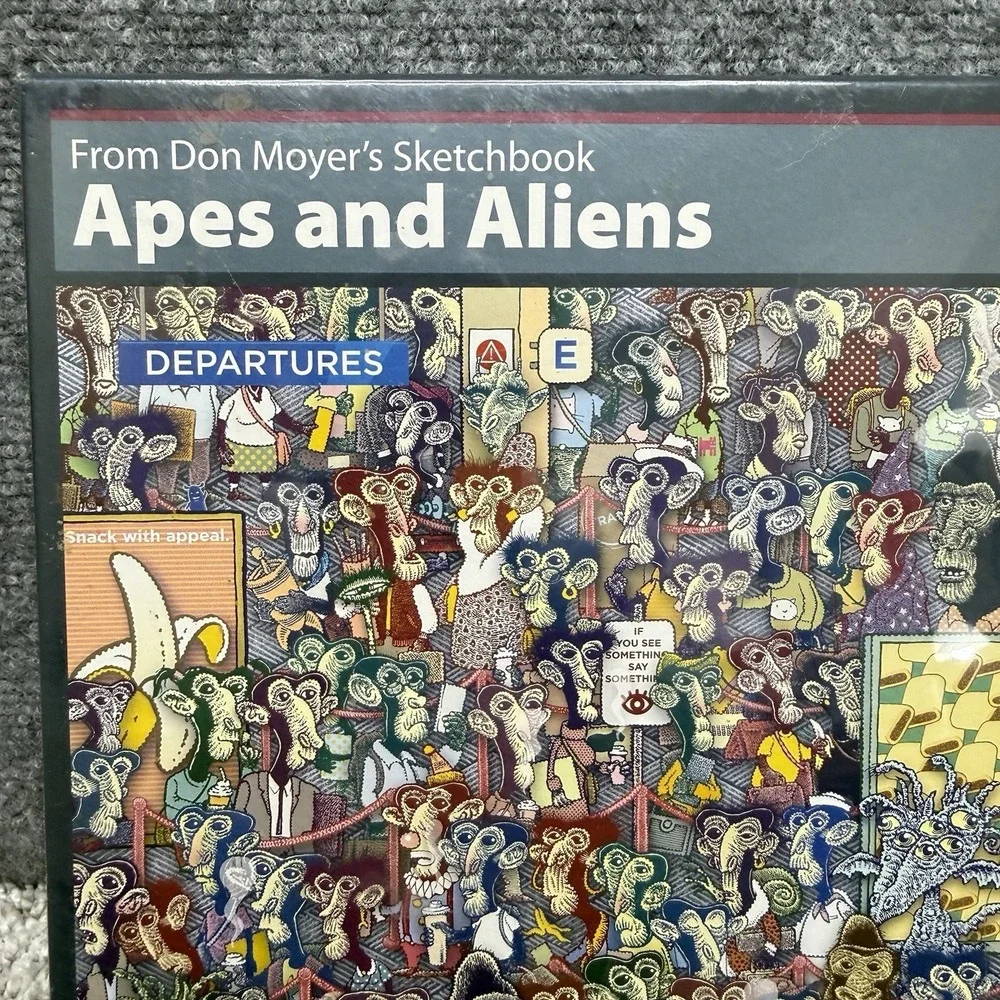 Apes‎ and Aliens wacky 1000 piece jigsaw puzzle NIB
